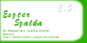 eszter szalka business card